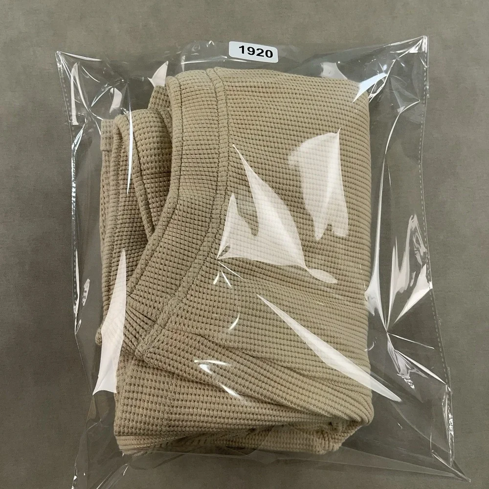 ATM Anthony Thomas Melillo Waffle Knit Wide Leg Sweatpants‎ Shitake Medium NWT